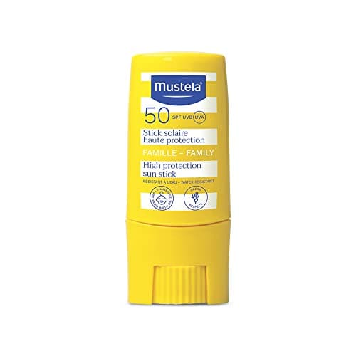 Mustela Protetor Solar Stick FPS 50 8g - Filtro solar facial bastão - Alta proteção contra raios UVA e UVB para Bebês, Crianças e Adultos - Fórmula hipoalergênica com Abacate Orgânico - Mustela Bebê