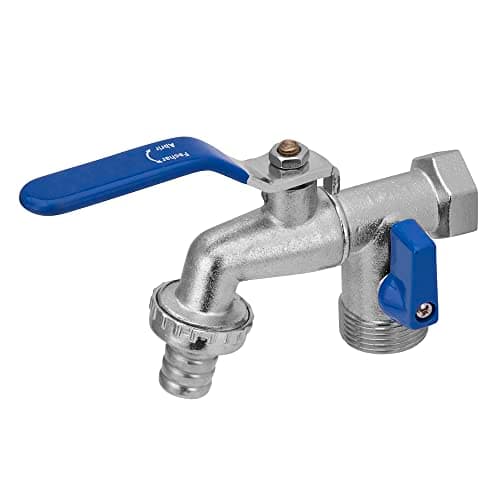 LHD Torneira Esfera Tanque E Maquina Duas Saidas Bico 1/2 X 3/4