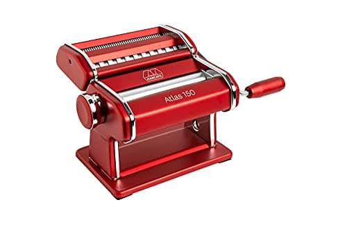 Atlas 150 - Máquina para Macarrão 3 Tipos de Massas Marcato Vermelho