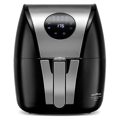 Fritadeira Air Fryer Britânia Digital Inox 5l Bfr41pi 127v