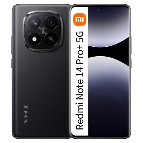 Smartphone Xiaomi Redmi Note 14 Pro+ Plus 5G Preto 12GB RAM 512GB ROM NFC Modelo 24115RA8EG