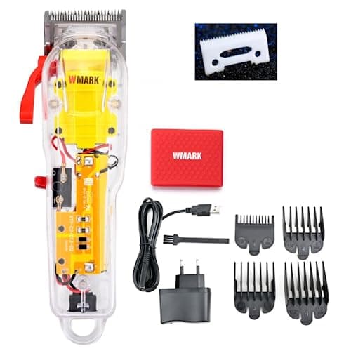 Máquina Corte Cord Cordless Wmark Bivolt Ng-108 Transparente