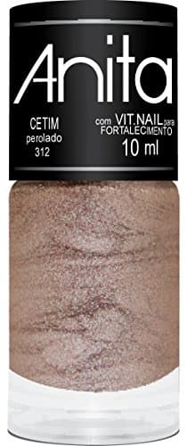 FUAUFAS Esmalte Cetim Anita Cosméticos Rosê Metálico