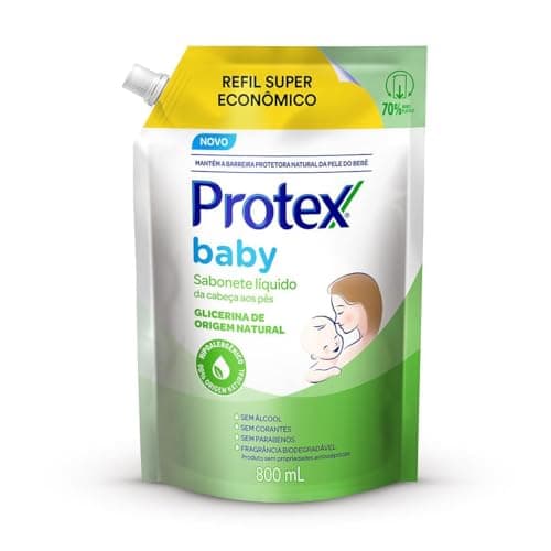 Sabonete Líquido Para Bebês Protex Baby Glicerina Natural 800ml