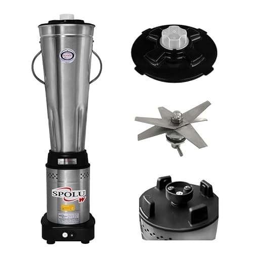 Liquidificador Industrial Baixa Rotação Spolu 10 L Inox Bivolt
