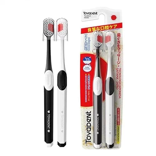 TOYADENT Escova de Dente Casal 2 Unidades, Cerdas Ultra Macias, Sensitive, Uso Diário, Cerdas Alemãs Pedex Premium