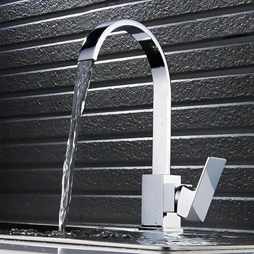 Torneira Banheiro Monocomando Quadrado Bica Movel Luxo Cr.