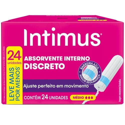 Intimus Absorvente Interno, Pacote de 16