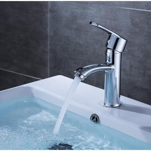 Torneira Para Banheiro Inox Cromado Lavabo Cuba Pia Monocomando Água Quente E Fria